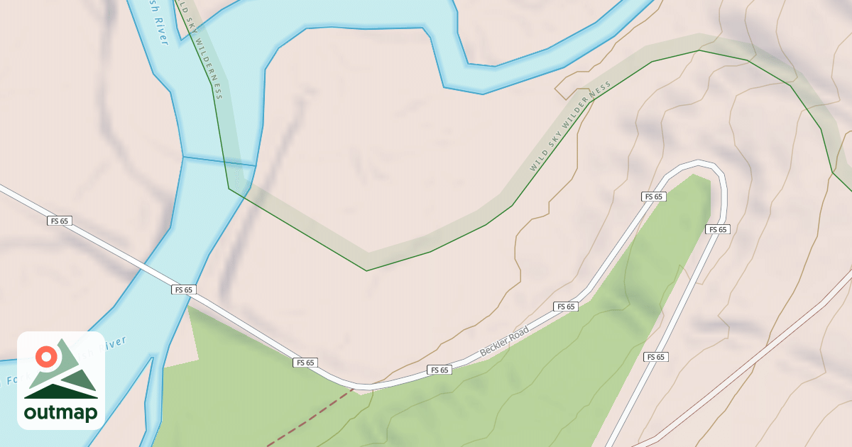 Map of USFS National Forest System Roads {C5B98DD5-7BB7-4B8E-8ECD-1D2681A40486}