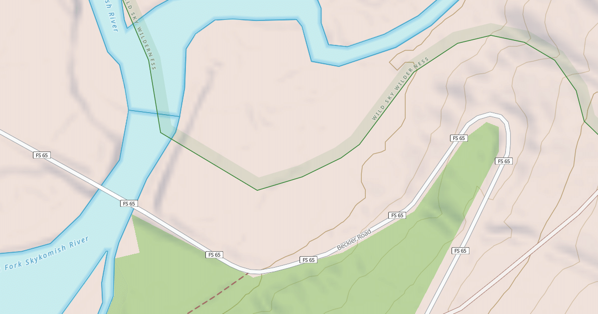 Map preview of USFS National Forest System Roads {C5B98DD5-7BB7-4B8E-8ECD-1D2681A40486}
