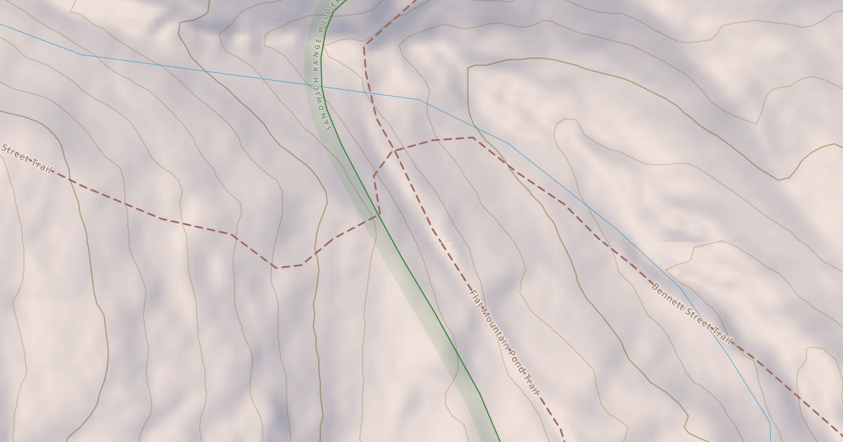 Map preview of Flat Mountain Pond Trail