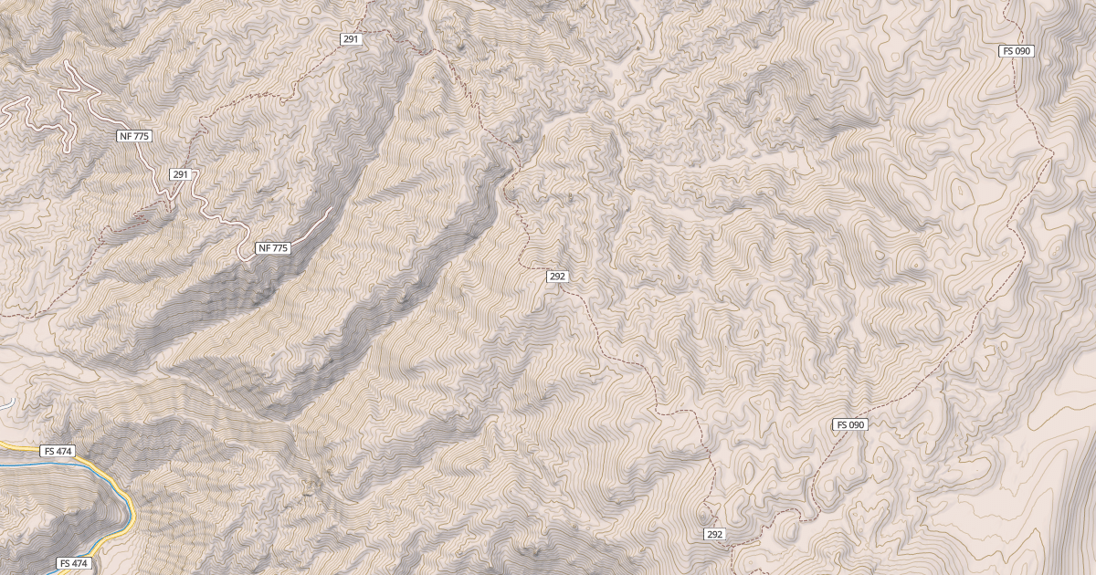 Map preview of Camp Creek Cut-Off