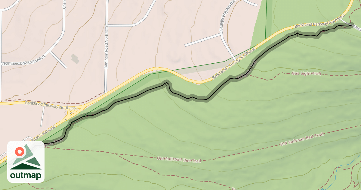 Map of Tollgate Trail