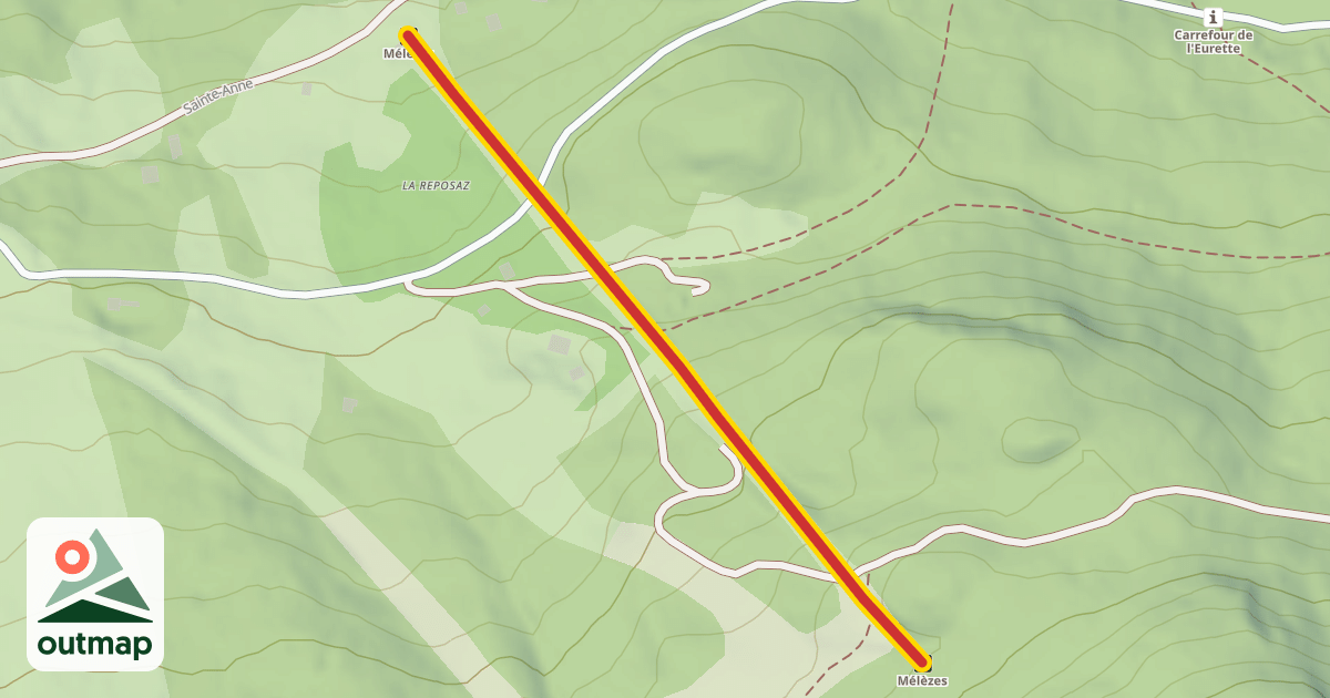 Map of Mélèzes