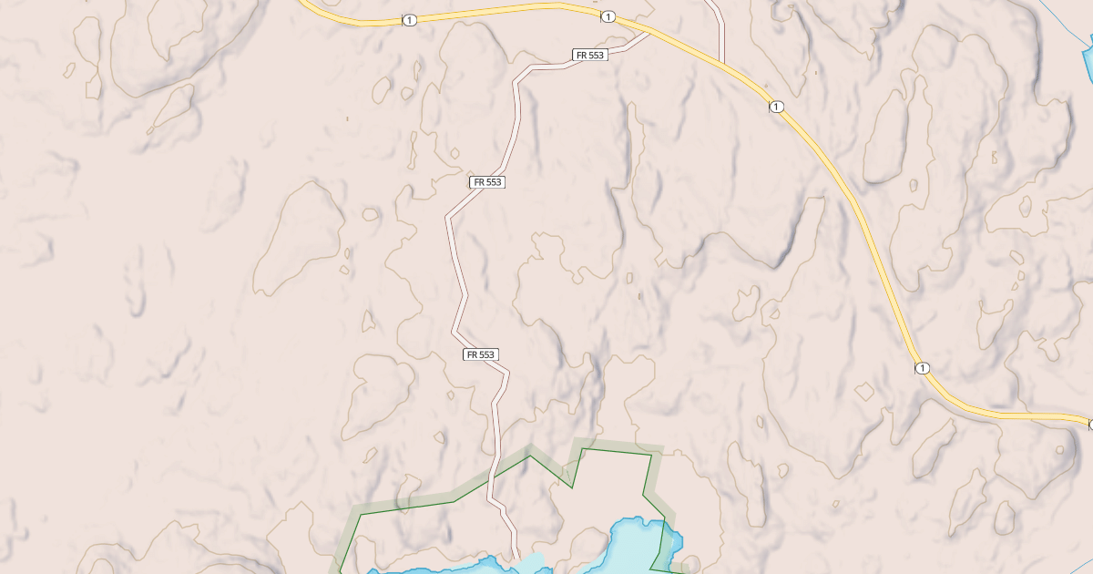 Map preview of HARRIS LAKE ACCESS