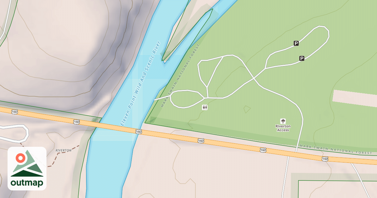 Map of RIVERTON EAST REC AREA SPUR A