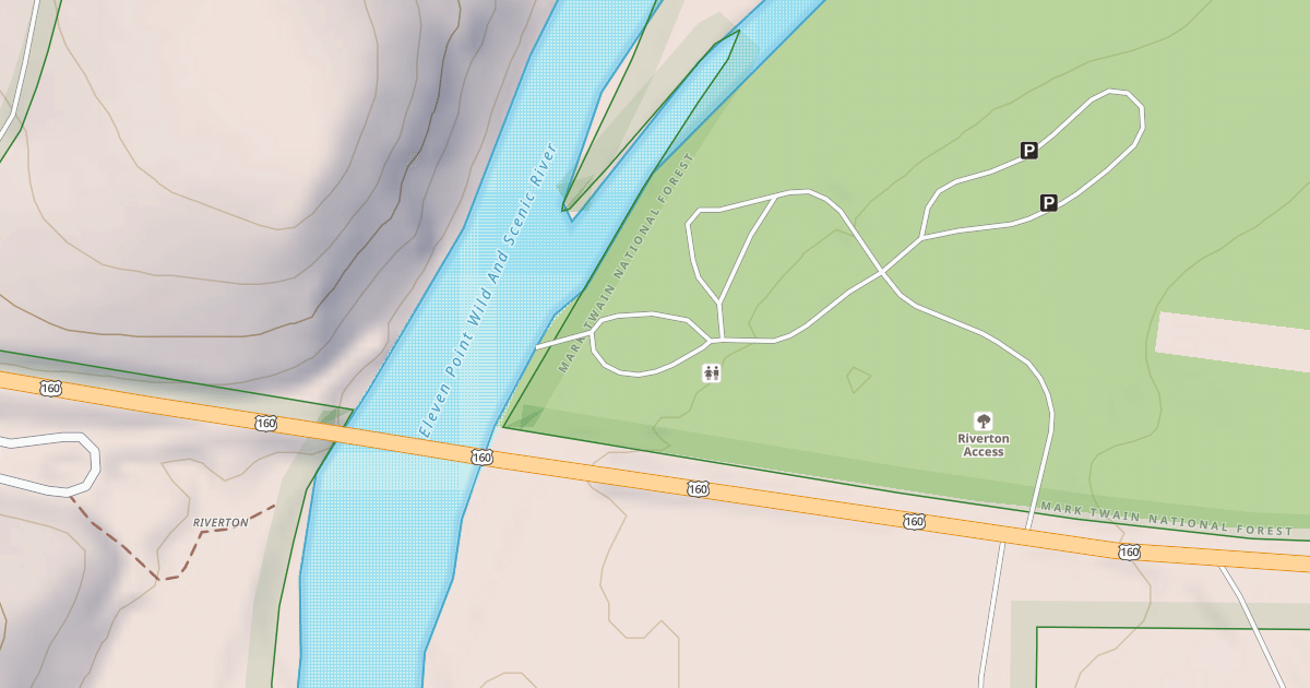 Map preview of RIVERTON EAST REC AREA SPUR A