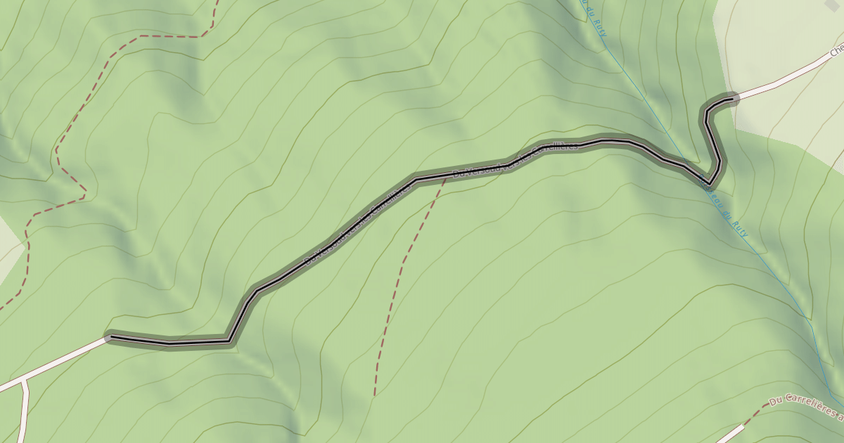 Map preview of Du Versoud vers les Carrellières