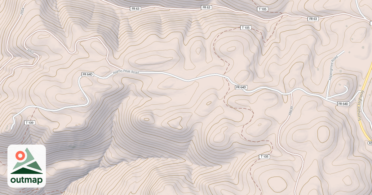 Map of ALAMO LOOKOUT