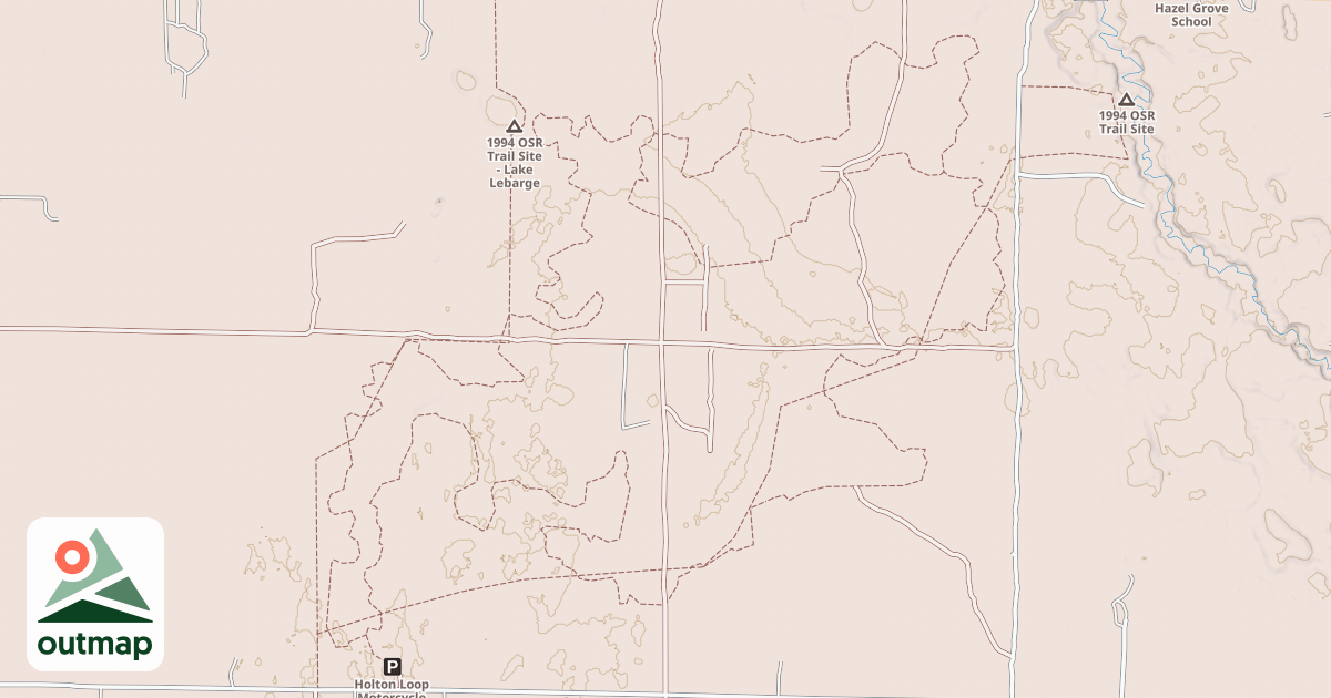 Map of HOLTON MOTORCYCLE TRAIL