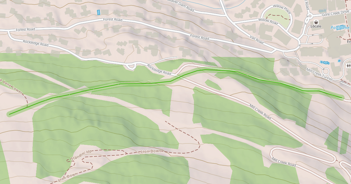 Map preview of Vail Village Catwalk - Lower
