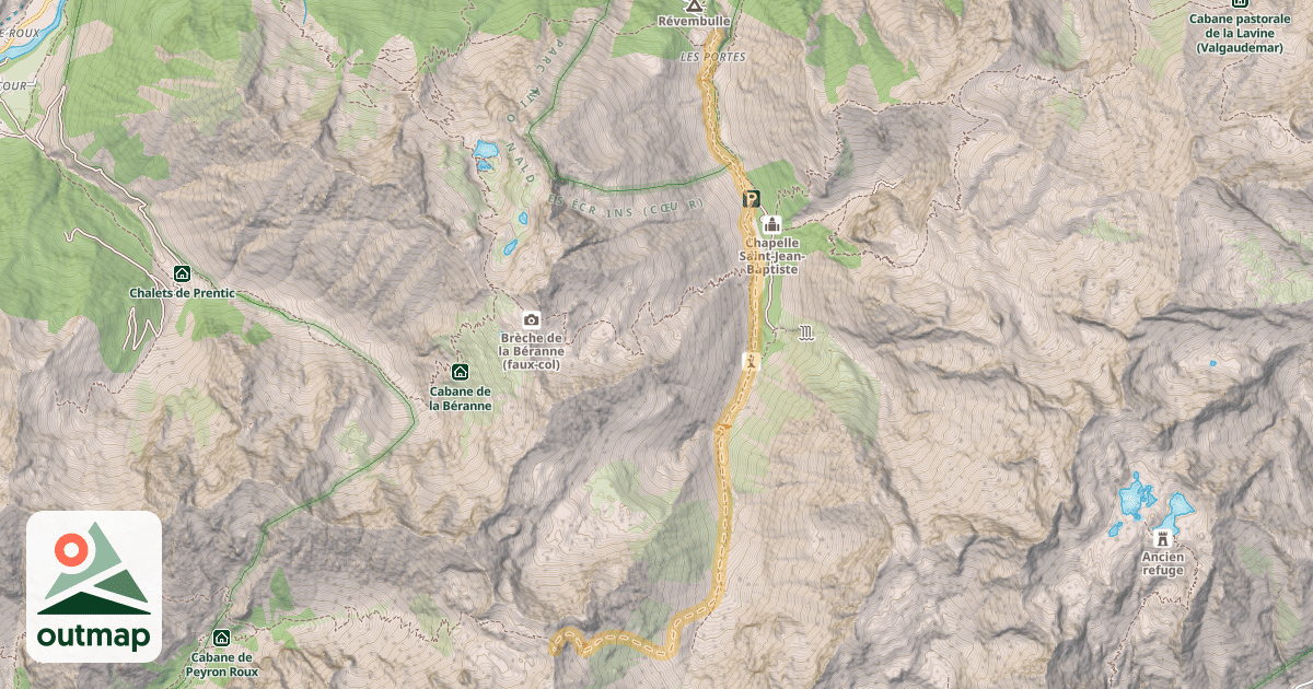 Map of Col de Font-Froide — Les Portes