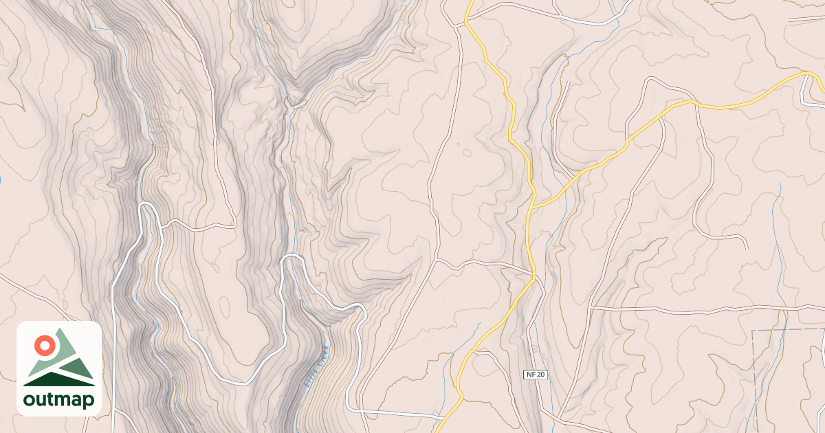 Map of USFS National Forest System Roads {B8A0FC8A-7482-4C4A-87E0-A36F71AC3D86}