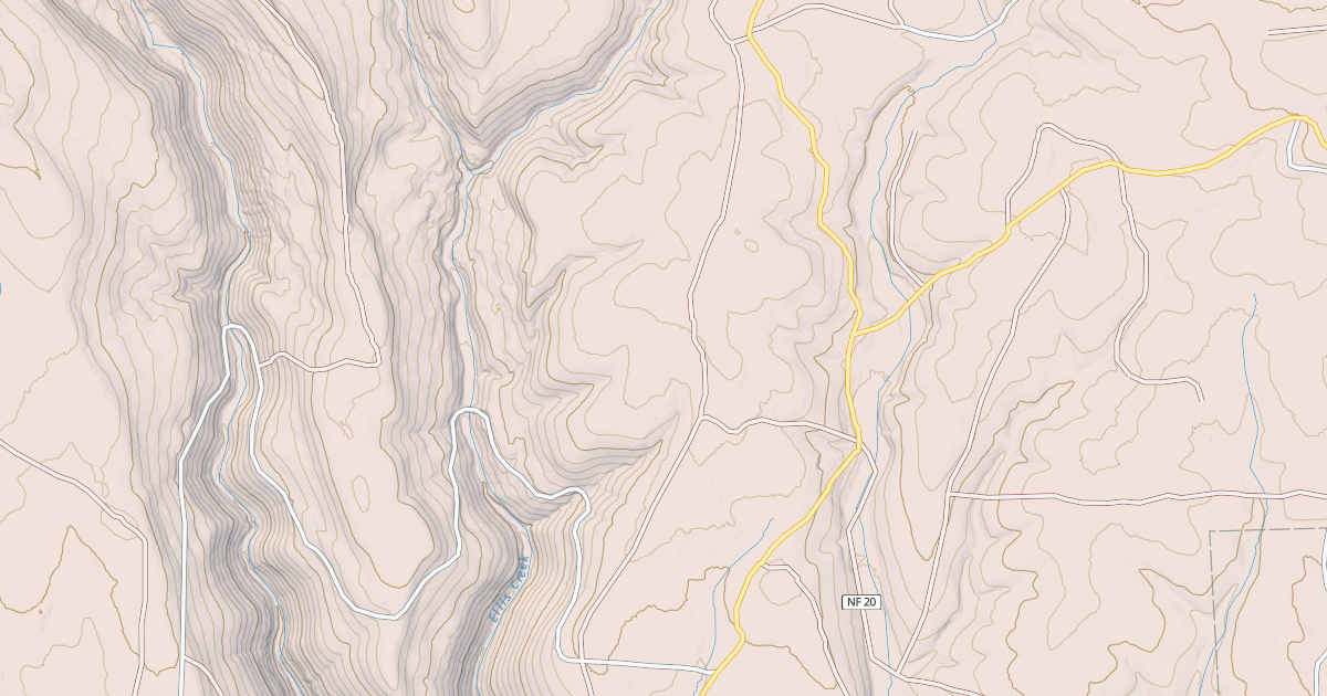 Map preview of USFS National Forest System Roads {B8A0FC8A-7482-4C4A-87E0-A36F71AC3D86}