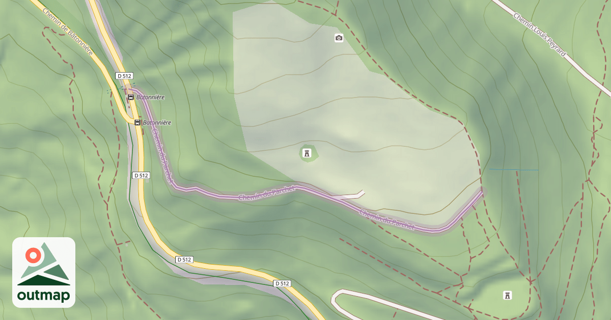 Map of Chemin du Parchet