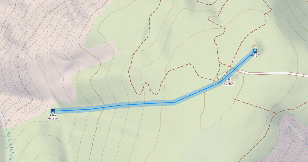 Map preview of Tête Grosse