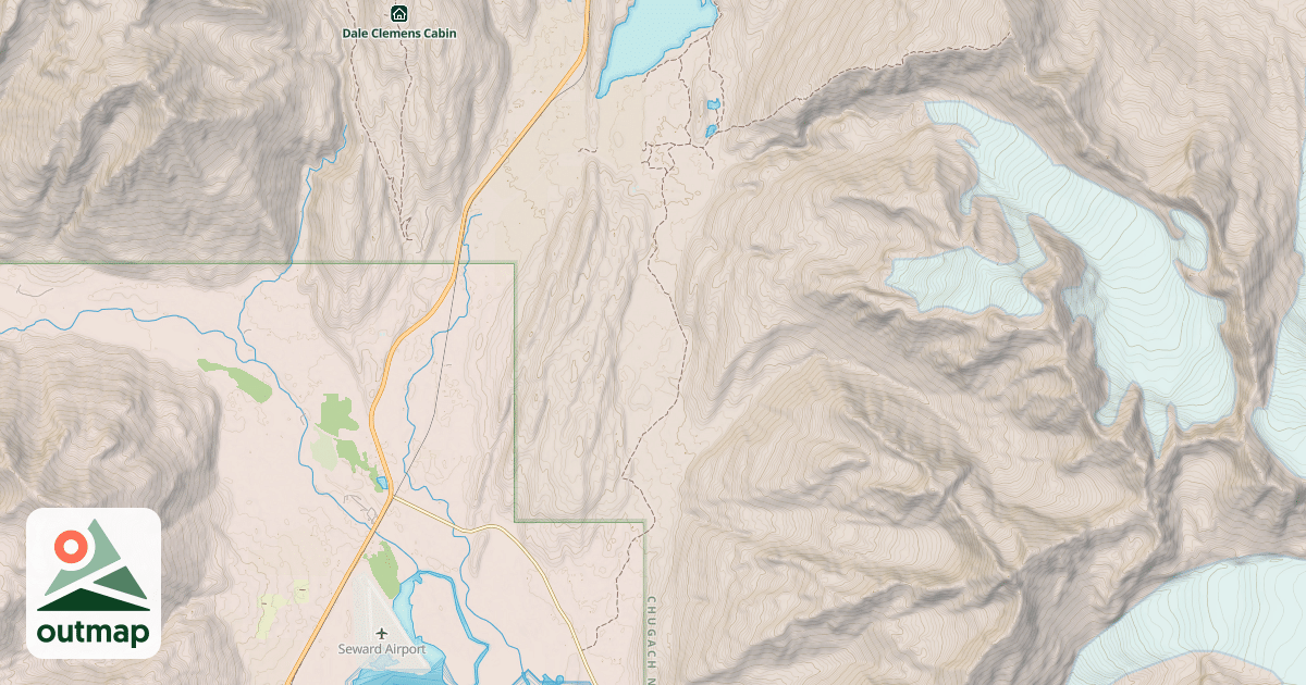 Map of Iditarod National Historic Trail