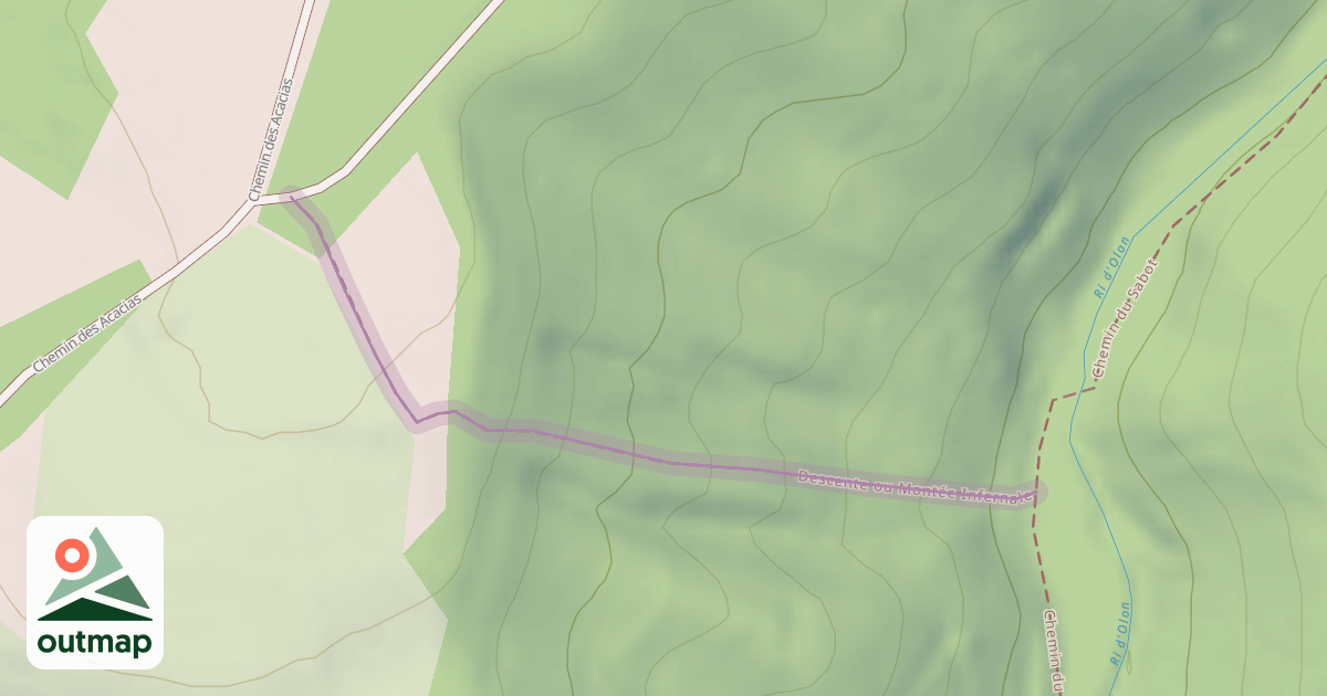 Map of Descente ou Montée Infernale