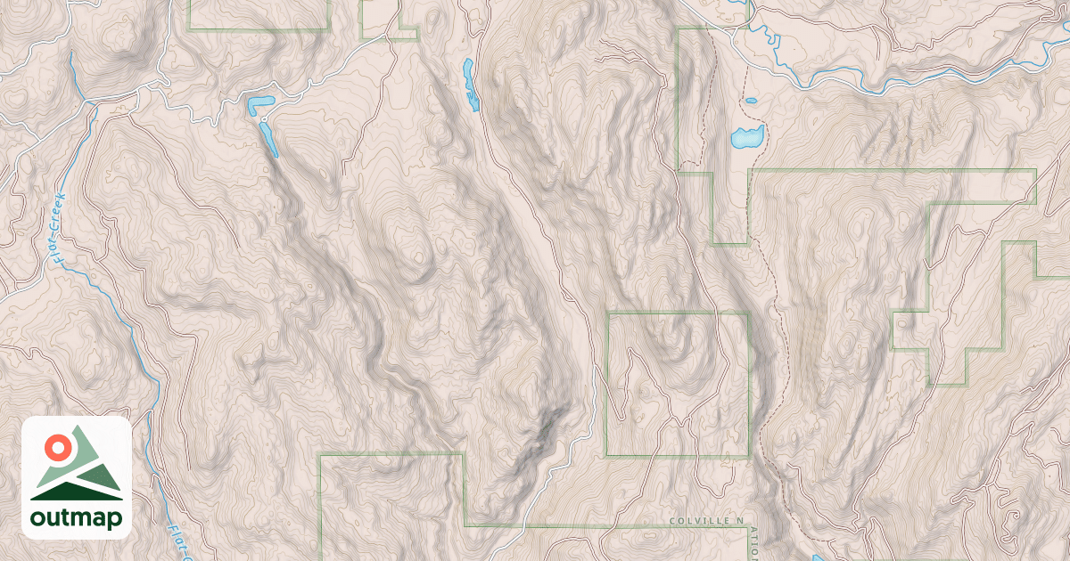 Map of EAST FORK CROWN CREEK