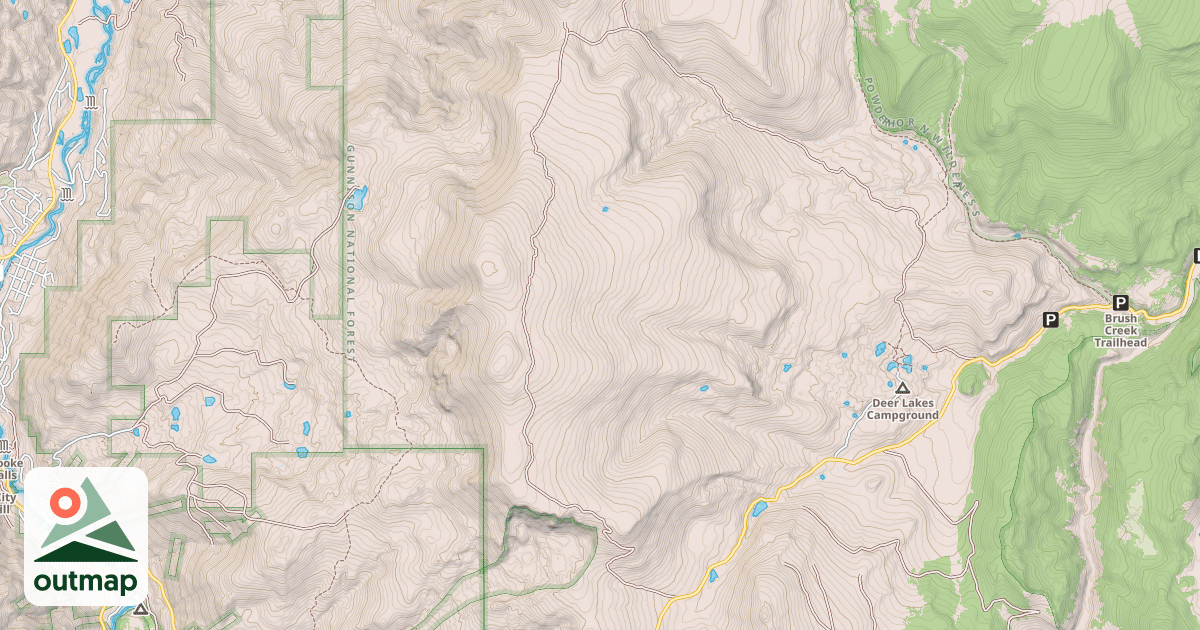 Map of USFS Motor Vehicle Use Map Trails 3058