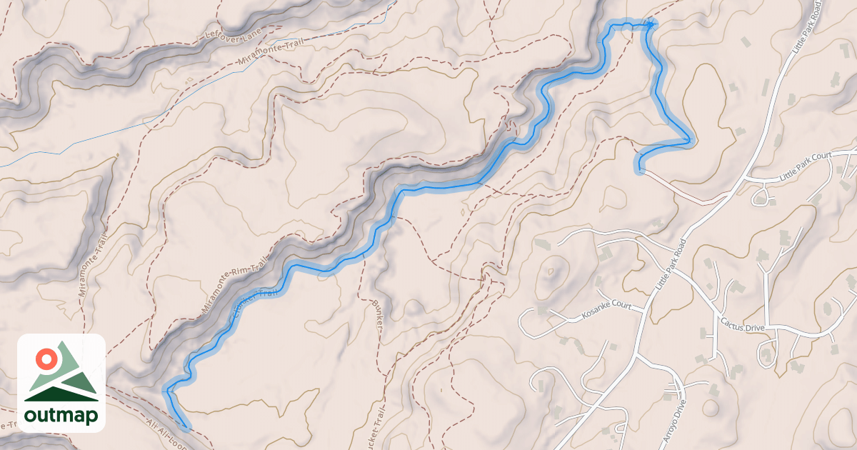 Map of Klunker Trail