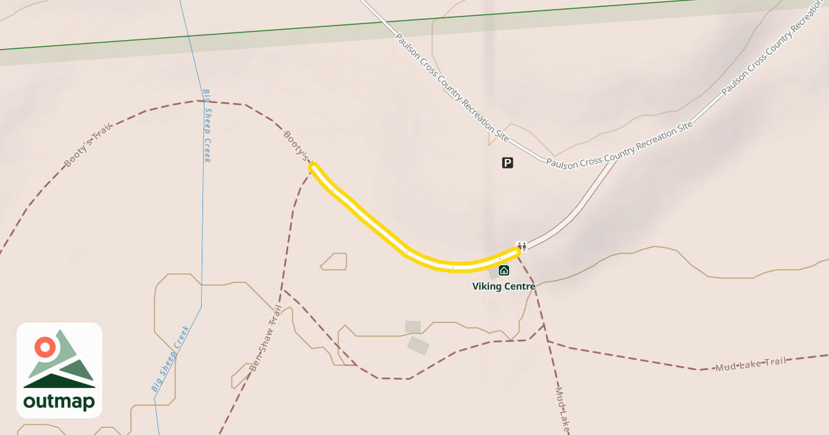 Map of Booty's Trail