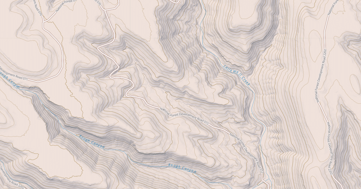 Map preview of USFS National Forest System Roads {52261839-AD67-4DF0-99DC-A1234DA7146F}