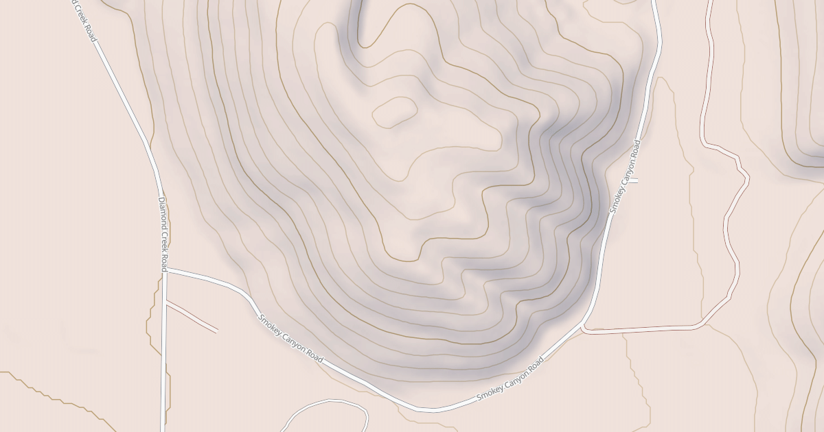Map preview of SMOKY CANYON