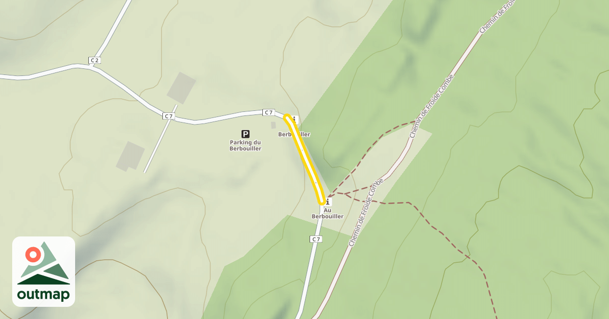 Map of Route de la Borne au Lion