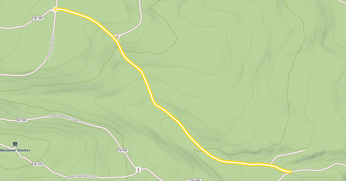 Map preview of Forest Road 4612