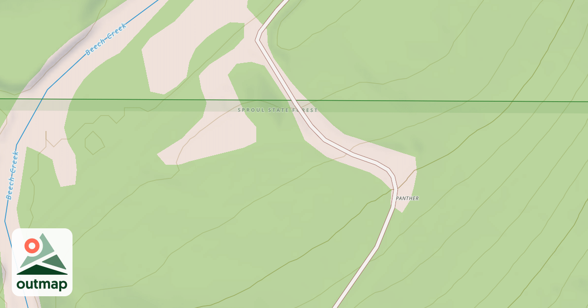 Map of Panther Snowmobile Trails