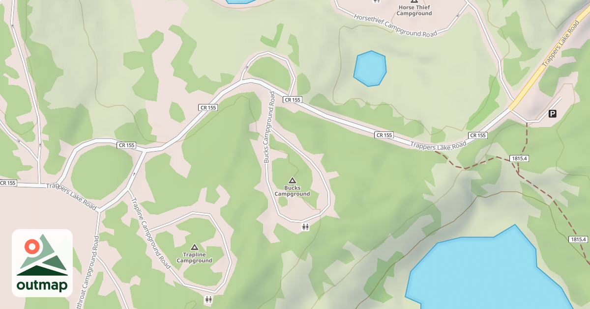 Map of BUCKS CAMPGROUND