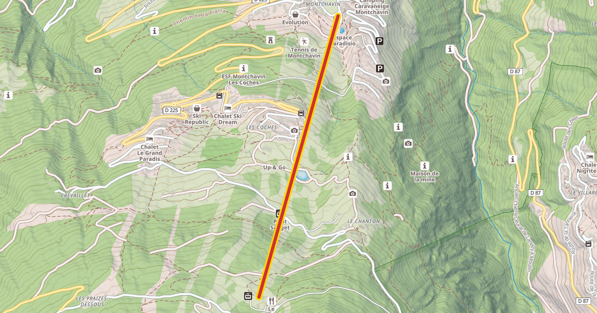 Map preview of Montchavin