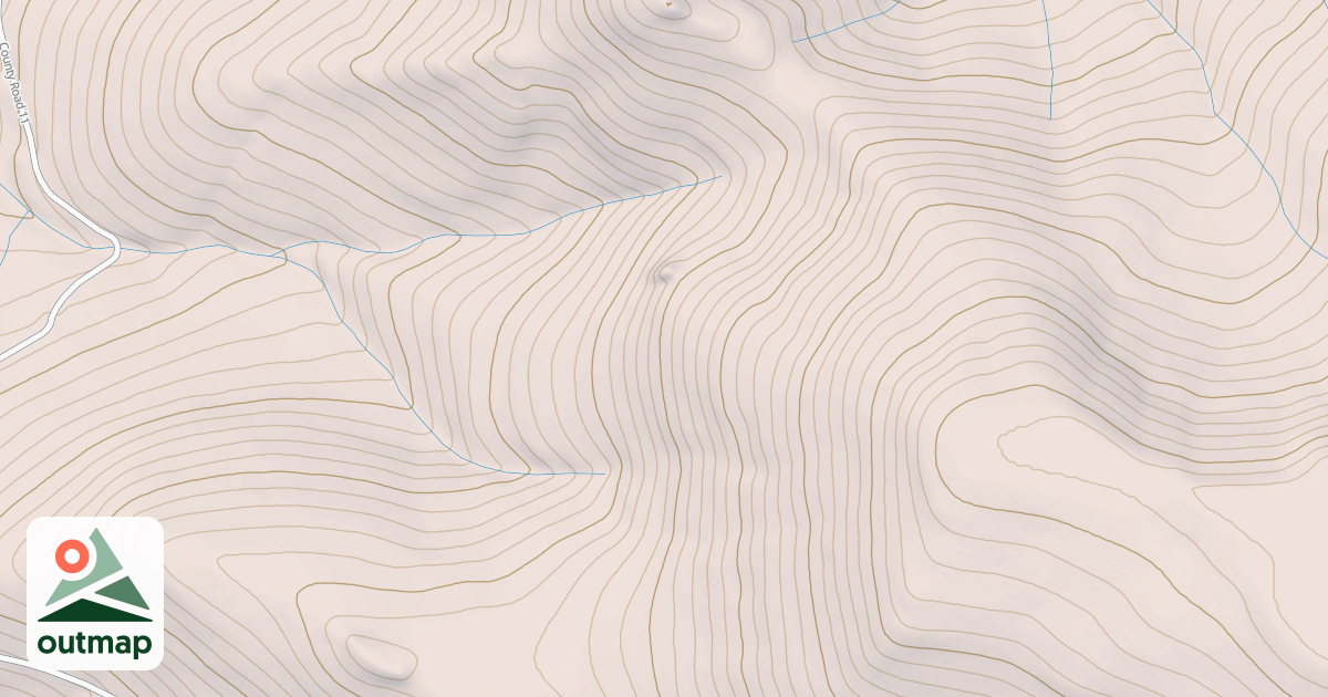 Map of BENTON MEADOW SPUR