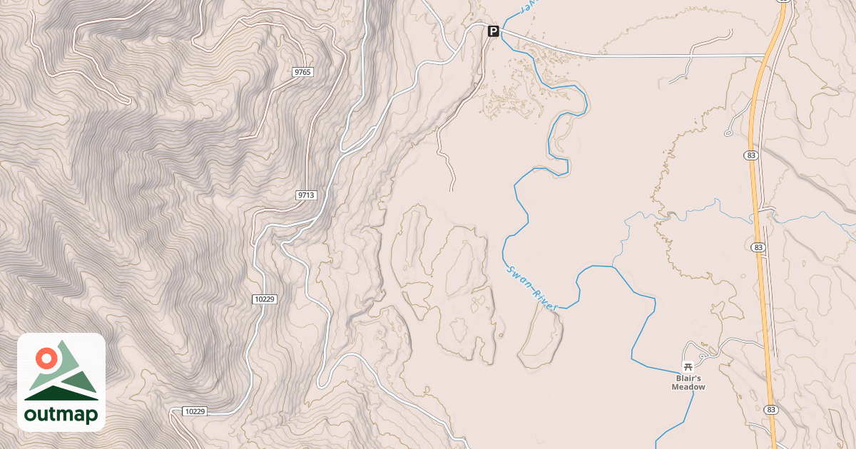 Map of PORCUPINE CREEK