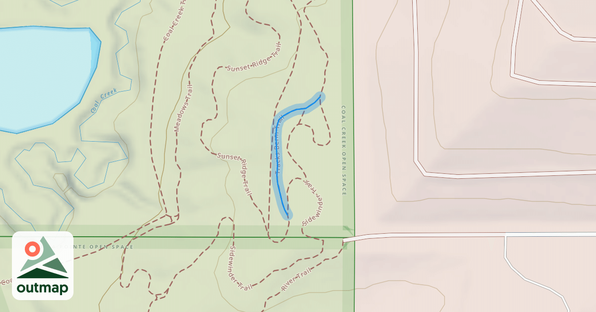 Map of Tracks Berm Trail