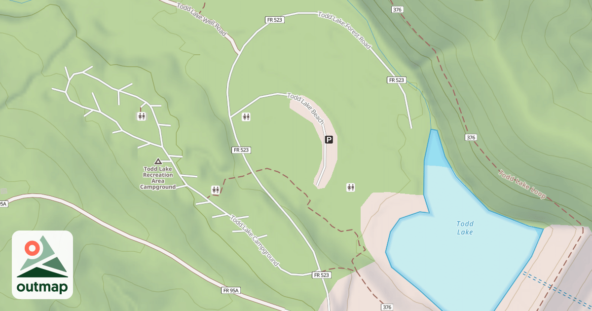 Map of TODD LAKE