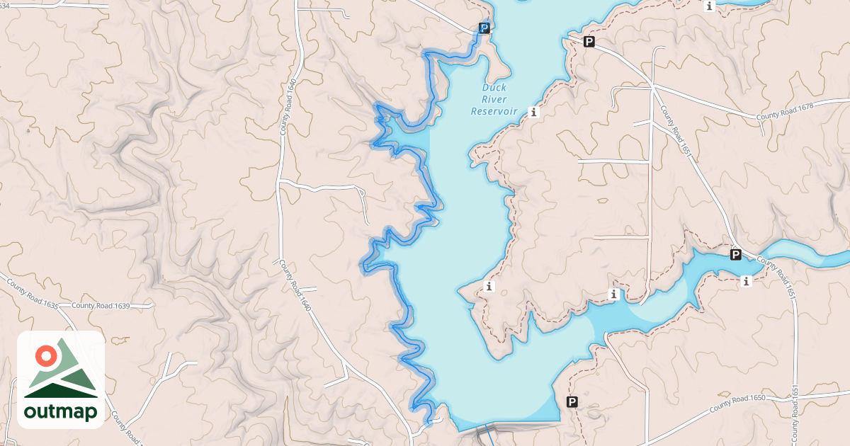 Map of South Trail