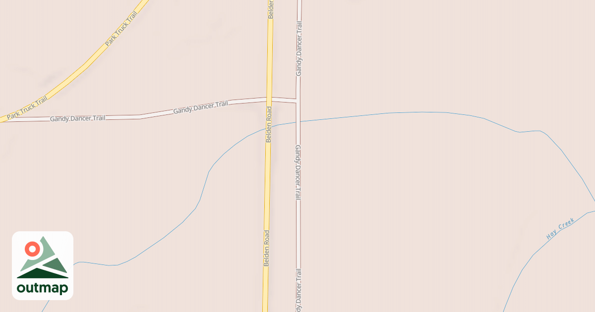Map of Gandy Dancer State Trail MS84.029
