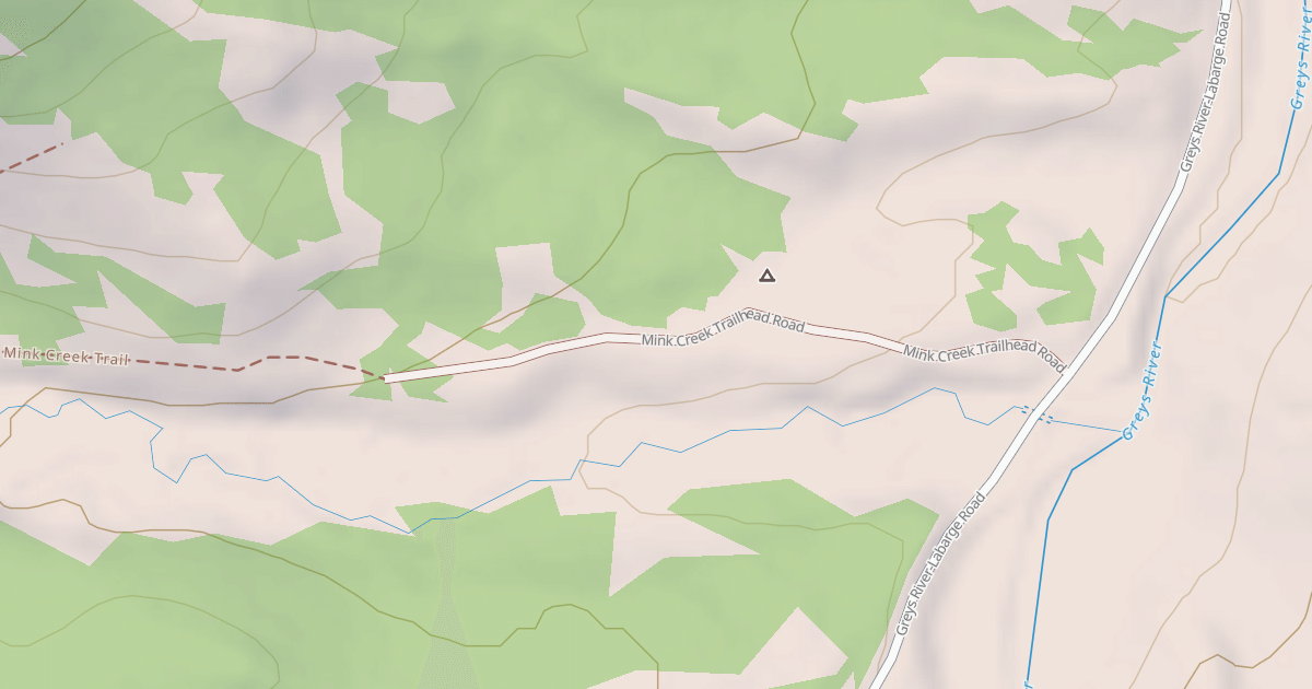 Map preview of MINK CREEK TRAILHEAD