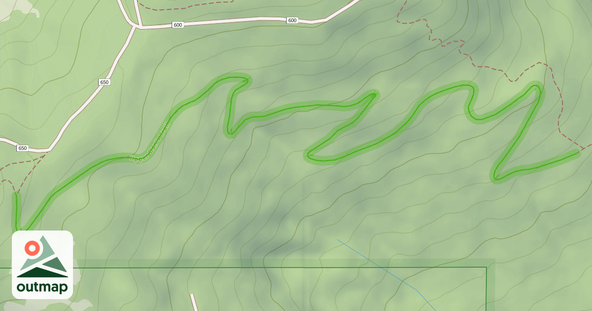 Map of Upper Dan's Trail