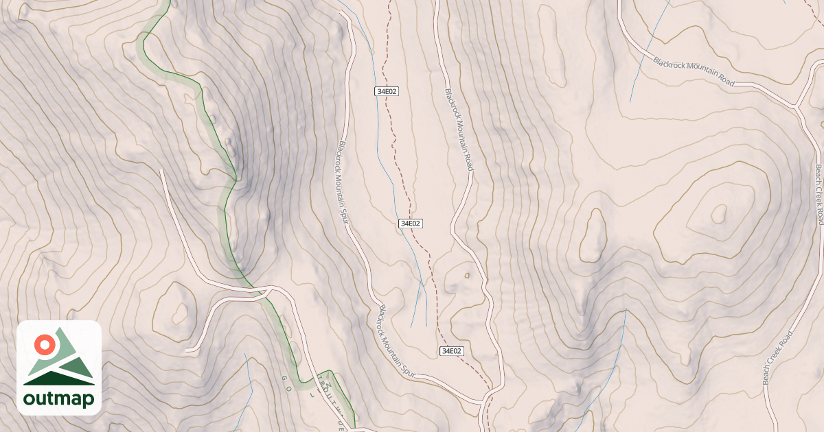 Map of BLACKROCK MTN.