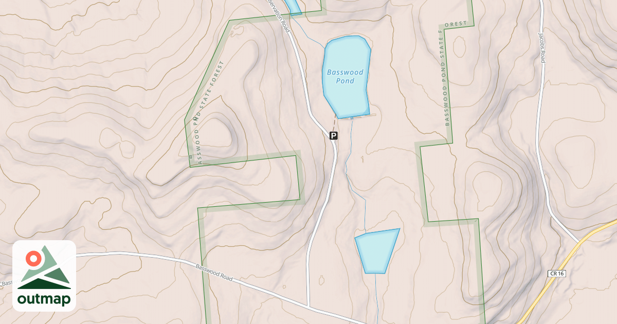 Map of Snowmobile Trail in Otsego