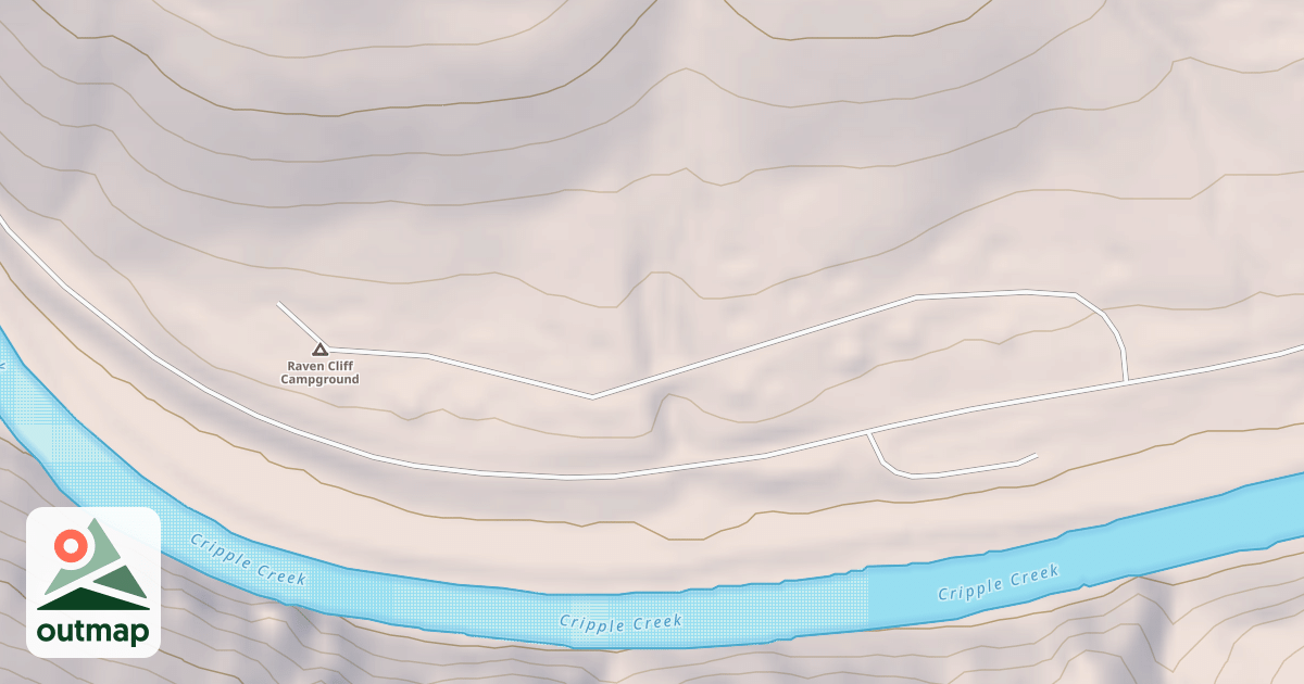 Map of RAVEN CLIFF REC.