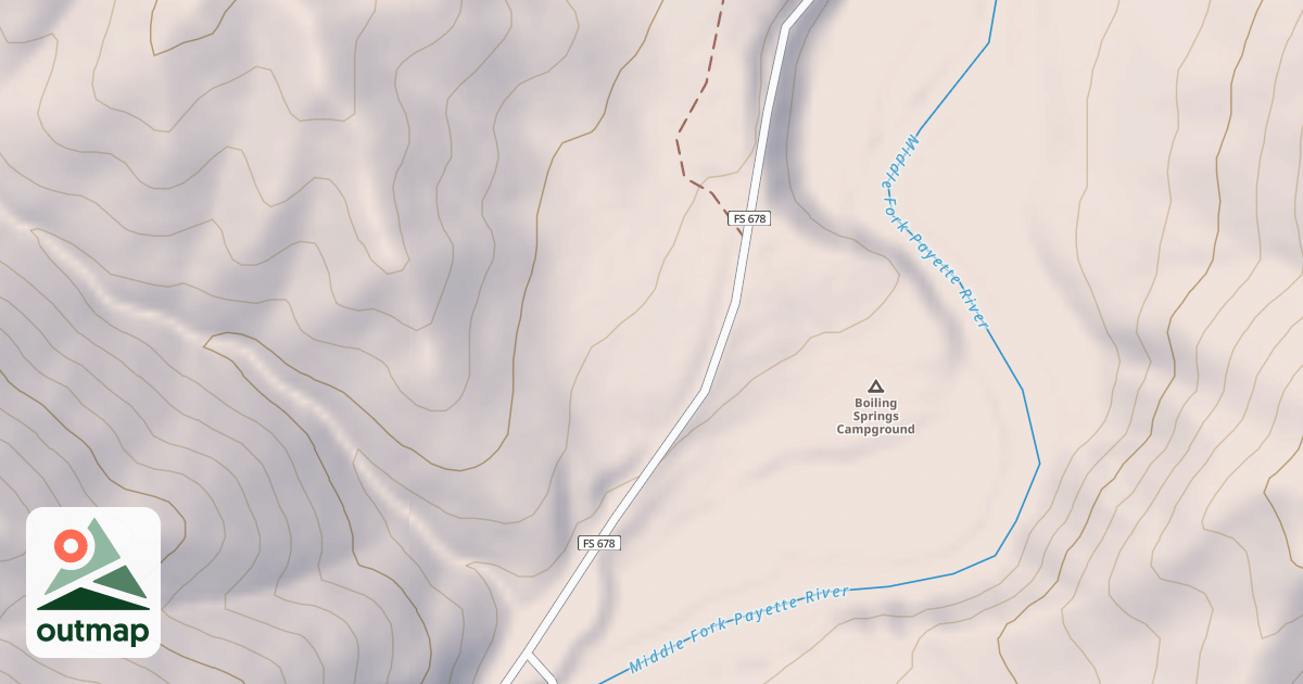 Map of BOILING SPRINGS GS