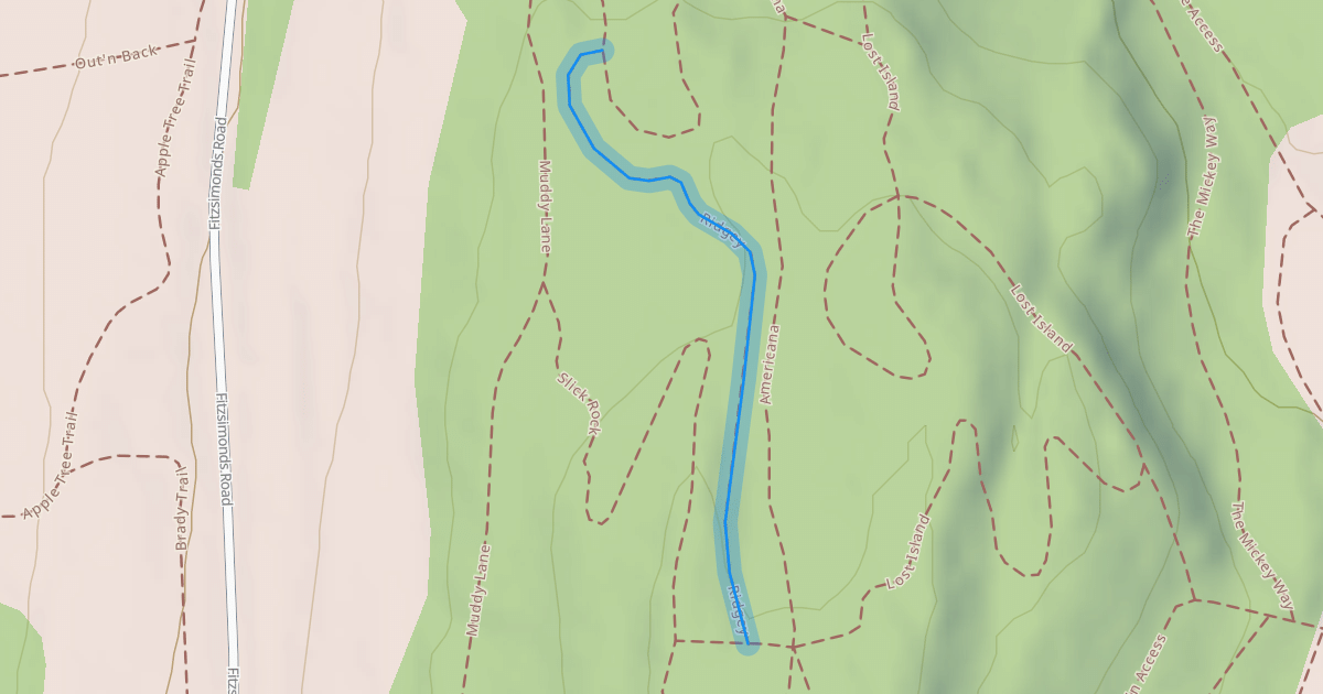 Map preview of Ridgey