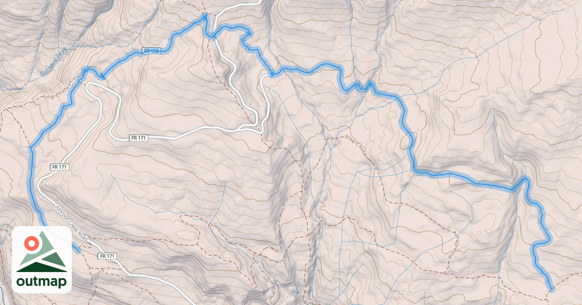 Map of Log Chutes 3 Trail