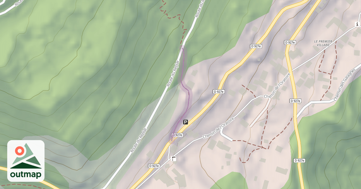 Map of Chemin du Mollaret