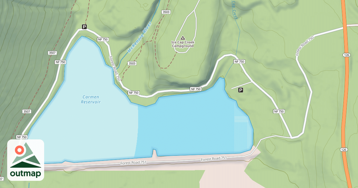 Map of CARMEN RES CAMPGROUND