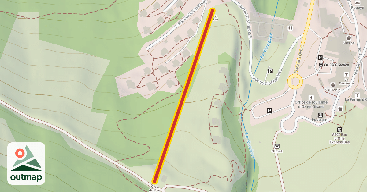 Map of Clos du Pré