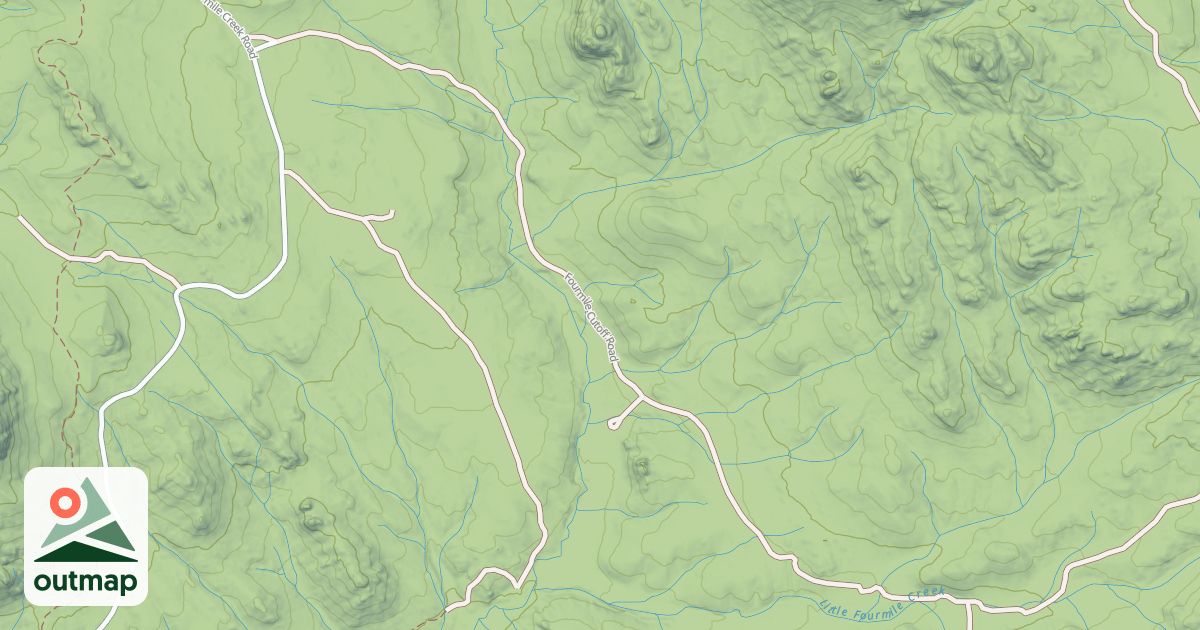 Map of FOURMILE CUTOFF