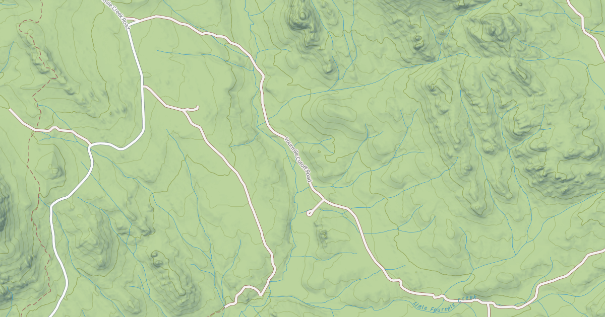 Map preview of FOURMILE CUTOFF